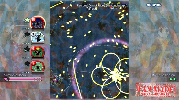 Screenshot z 東方覚醒珠（※二次創作） ～ Fan-made Virtual Autography. Soundtrack