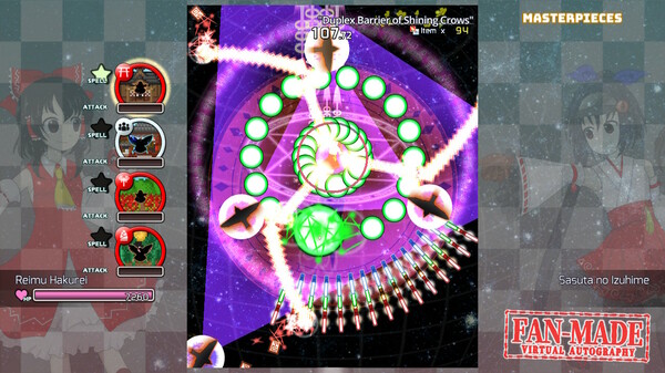 Screenshot z 東方覚醒珠（※二次創作） ～ Fan-made Virtual Autography. Soundtrack