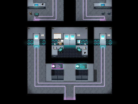 Screenshot z RPG Maker MV - KR Cyberpunk Tileset