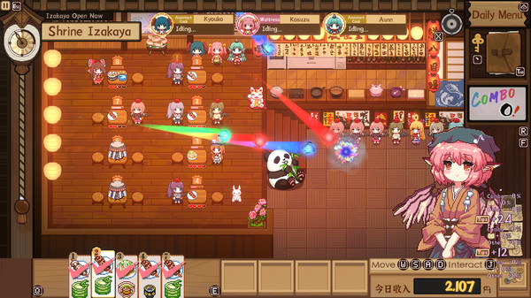 Screenshot z 东方夜雀食堂 - Touhou Mystia's Izakaya