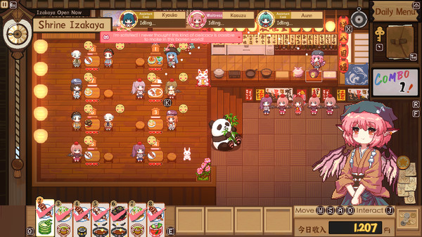 Screenshot z 东方夜雀食堂 - Touhou Mystia's Izakaya