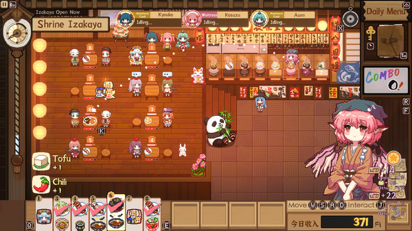 Screenshot z 东方夜雀食堂 - Touhou Mystia's Izakaya