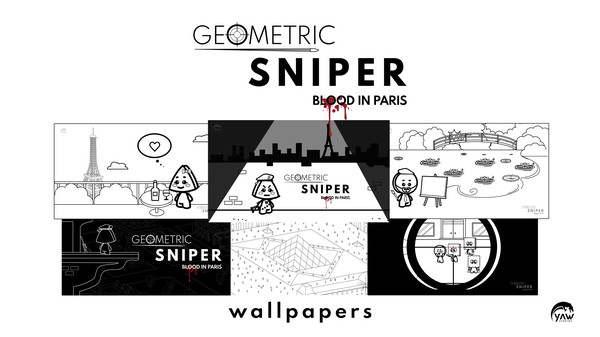 Screenshot z Geometric Sniper - Blood in Paris - Wallpapers