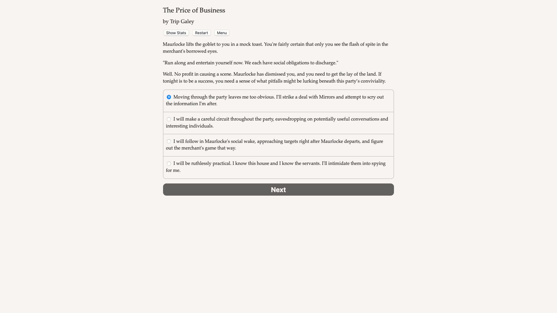 Faerie's Bargain: The Price of Business screenshot #1