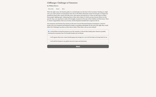 Cliffhanger: Challenger of Tomorrow