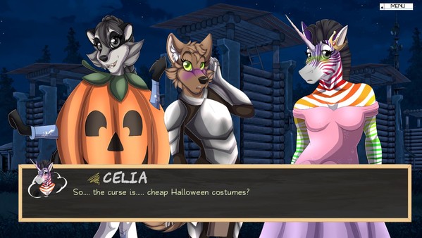 Screenshot z Furry Shakespeare: To Date Or Not To Date Spooky Cat Girls?