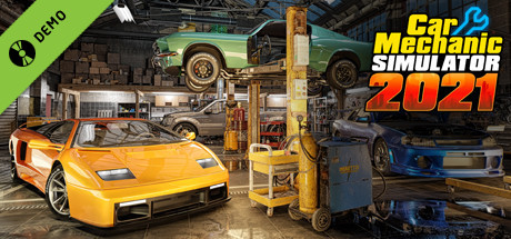 Steam header art for Car Mechanic Simulator 2021 Demo