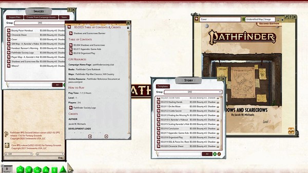 Fantasy Grounds - Pathfinder 2 RPG - Pathfinder Bounty #3: Shadows and Scarecrows