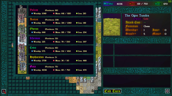 Screenshot z Unending War: Grand-Strategy Chess Screenshot z Unending War: Grand-Strategy Chess