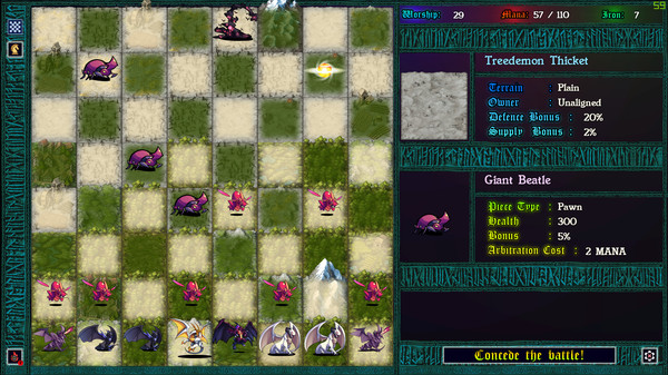 Screenshot z Unending War: Grand-Strategy Chess Screenshot z Unending War: Grand-Strategy Chess