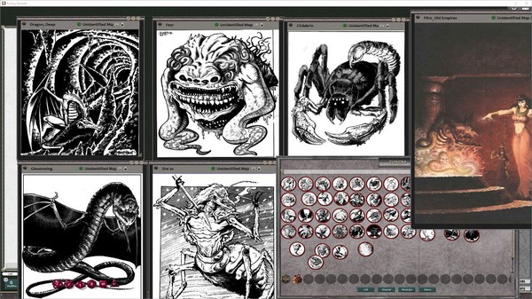 Screenshot z Fantasy Grounds - MC11 Monstrous Compendium Forgotten Realms Appendix (2E)