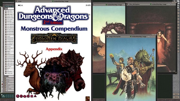 Fantasy Grounds - MC11 Monstrous Compendium Forgotten Realms Appendix (2E)