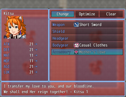 Screenshot z Kitsu's Destiny