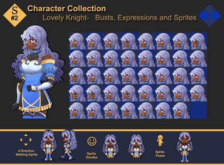 RPG Maker MV - Lovely Knights Character Assets