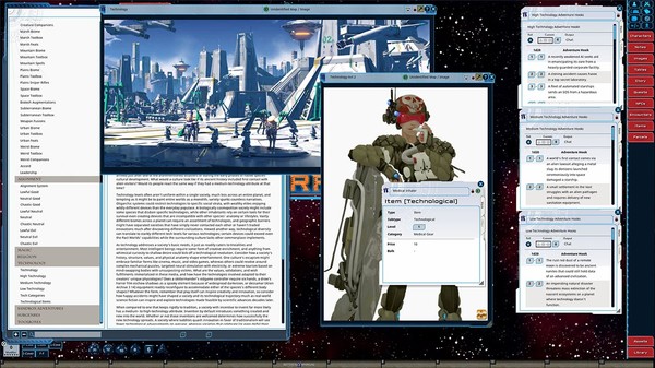 Screenshot z Fantasy Grounds - Starfinder RPG - Starfinder Galaxy Exploration Manual