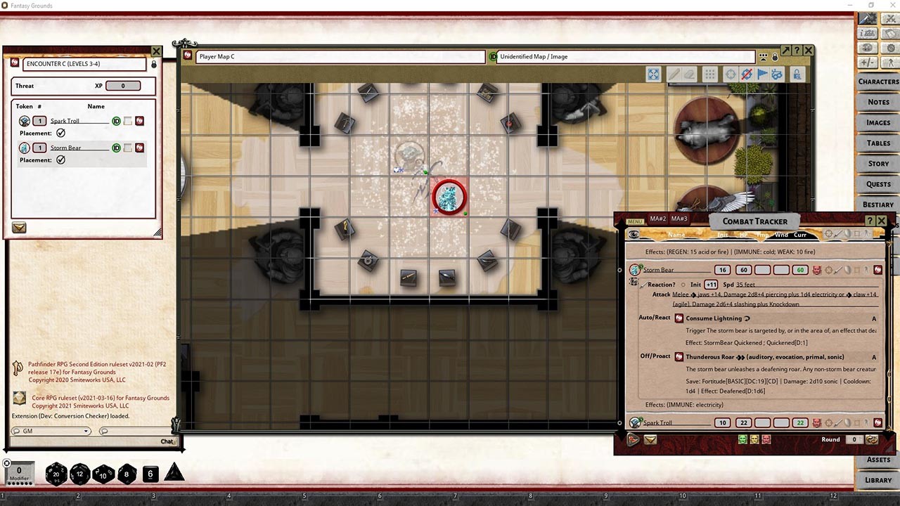 Fantasy Grounds - Pathfinder 2 RPG - Pathfinder Society Scenario #2-05: Balancing the Scalesのスクリーンショット 1