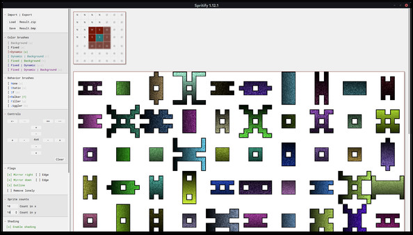 Screenshot z Spritify Screenshot z Spritify