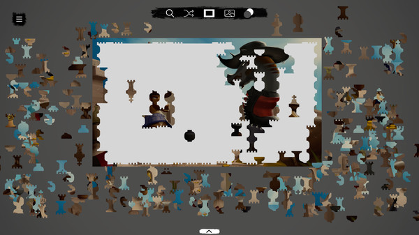 Screenshot z Jessie 'Boom' James - a jigsaw chess tale