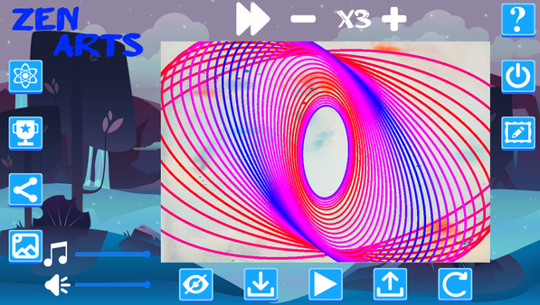 Screenshot z Zen Arts: Relaxing Pendulum Paint Simulator