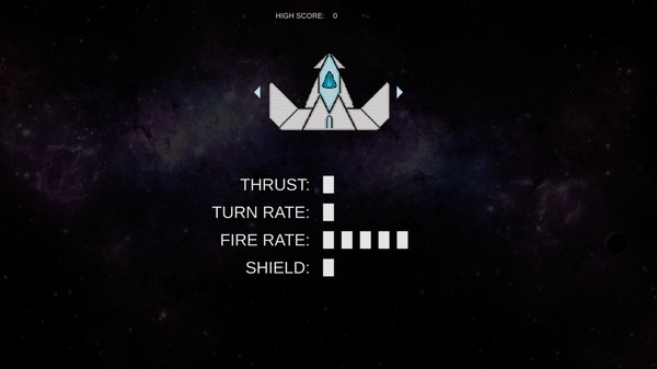 Screenshot z Asteroid Blasters