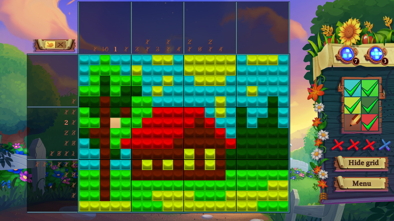 screenshot of Adventure Mosaics. Granny’s Farm 5