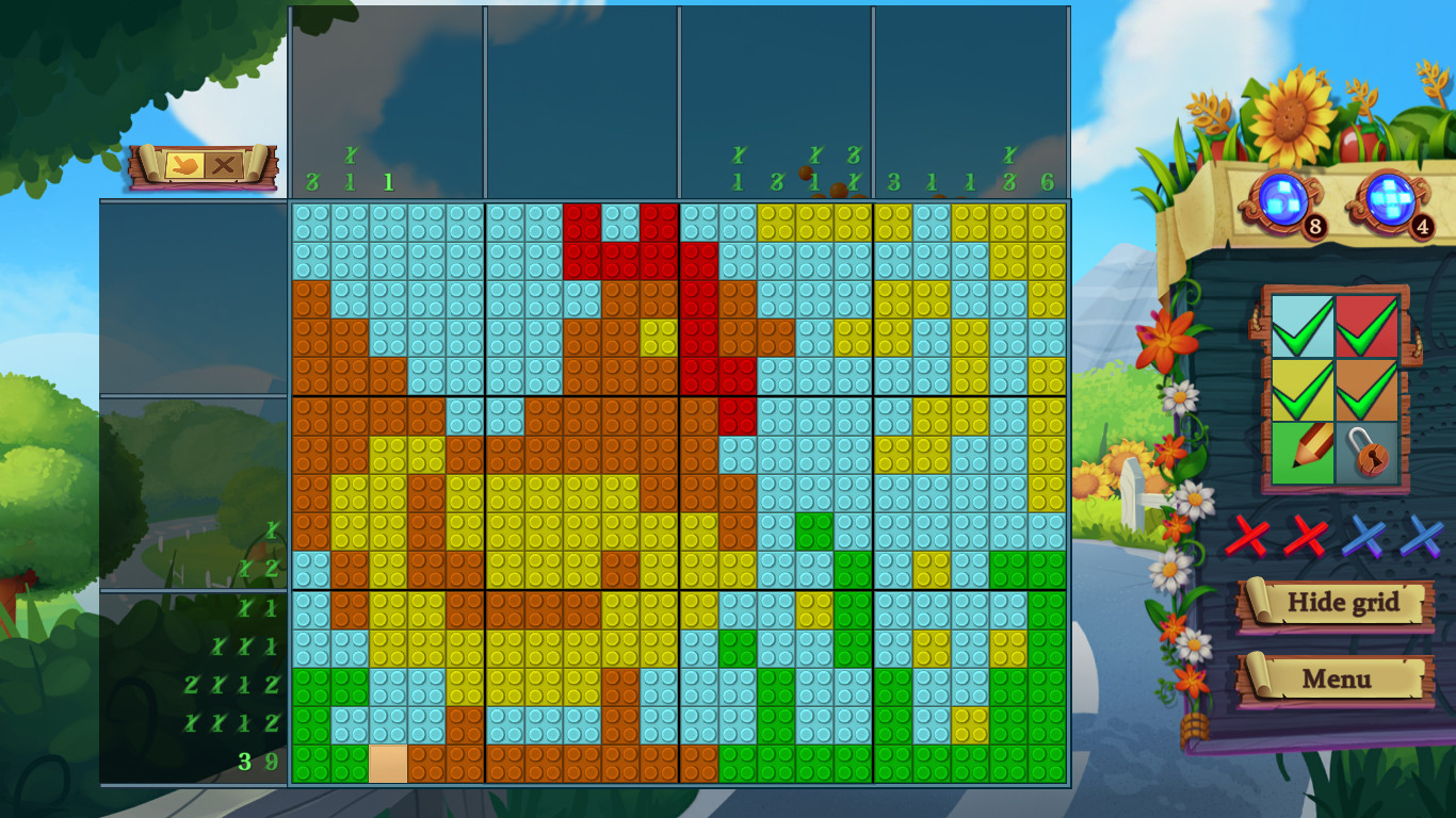 screenshot of Adventure Mosaics. Granny’s Farm 2