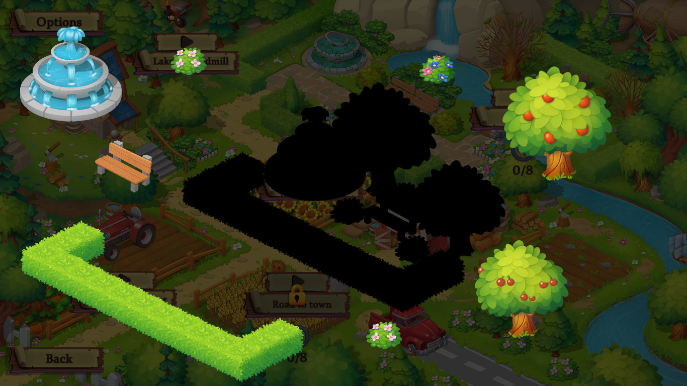 screenshot of Adventure Mosaics. Granny’s Farm 7