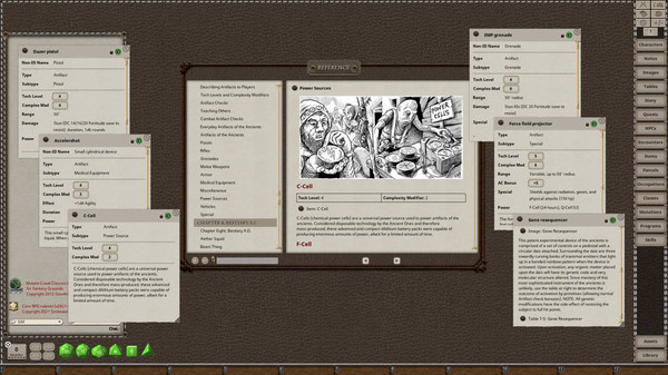 Screenshot z Fantasy Grounds - Mutant Crawl Classics Role Playing Game