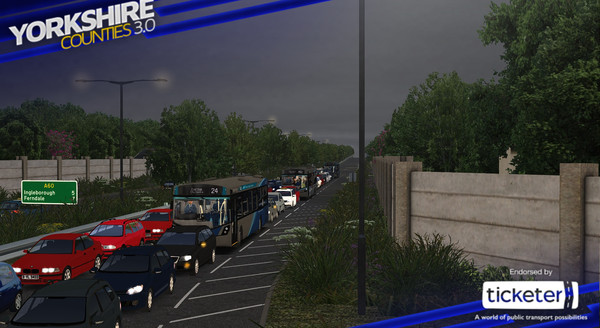 Screenshot z OMSI 2 Add-on Yorkshire Counties