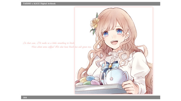 Screenshot z TAISHO x ALICE Digital Artbook