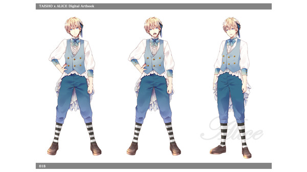 Screenshot z TAISHO x ALICE Digital Artbook