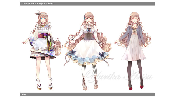 Screenshot z TAISHO x ALICE Digital Artbook