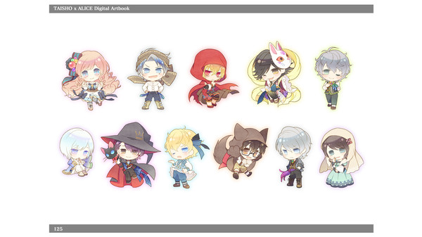 Screenshot z TAISHO x ALICE Digital Artbook