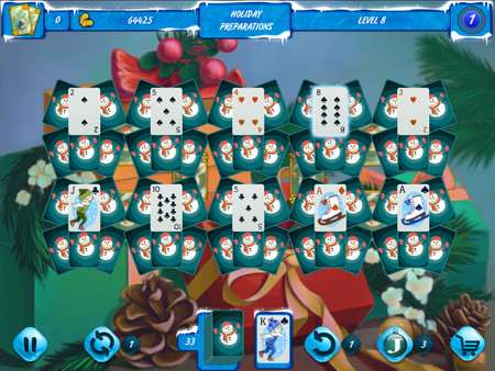 Screenshot z Solitaire Jack Frost Winter Adventures 2