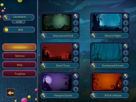 Screenshot z Halloween Night Mahjong 2 Screenshot z Halloween Night Mahjong 2