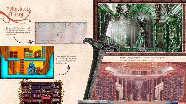 Screenshot z Guardian of Lore Digital Art Book