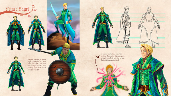 Screenshot z Guardian of Lore Digital Art Book