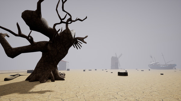 Screenshot z Bus stop in the fog