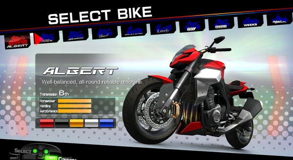 Screenshot z 環状 FAST BEAT BATTLE RIDER