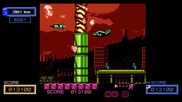 Screenshot z Abarenbo Tengu & Zombie Nation