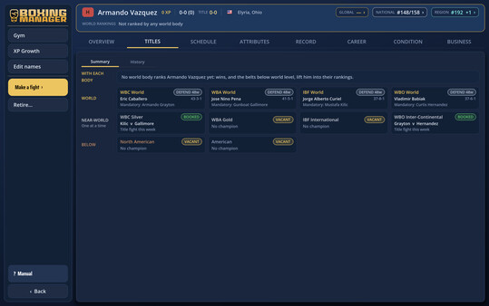 Boxing Manager screenshot 4