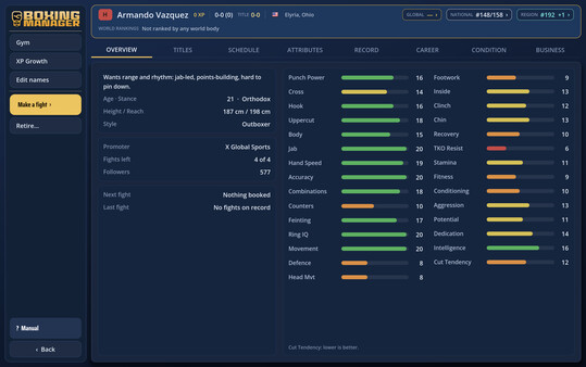 Captura 3 de Worldwide Boxing Manager
