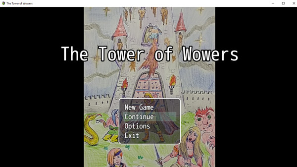 Screenshot of The Tower of Wowers gameplay showing in-action mechanics