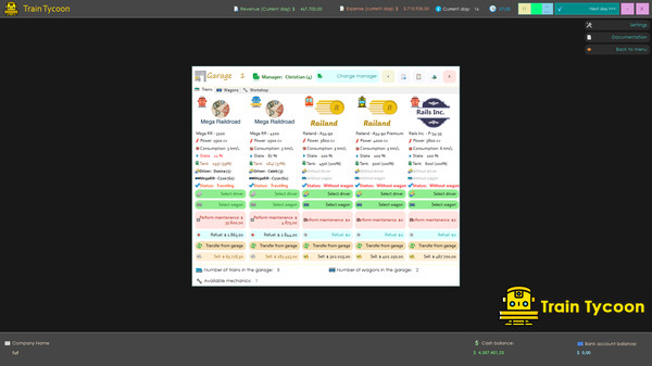 Screenshot z Train Tycoon Screenshot z Train Tycoon