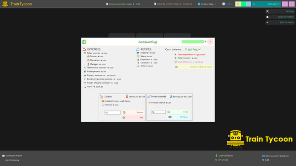 Screenshot z Train Tycoon Screenshot z Train Tycoon