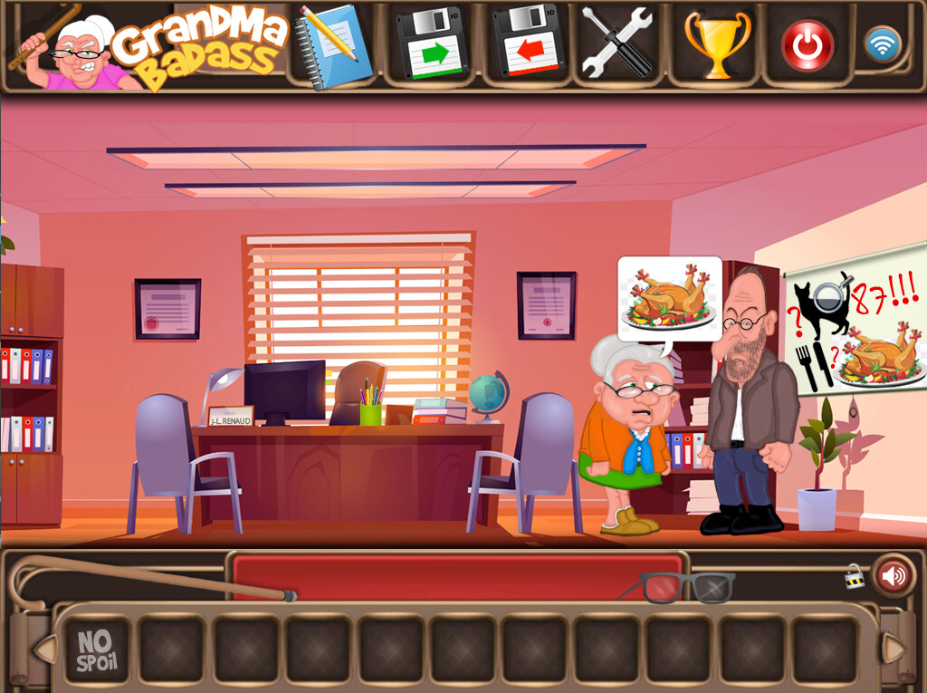 #6. GrandMa Badass - a crazy point and click adventure (Steam) Podle: Adipson Studio