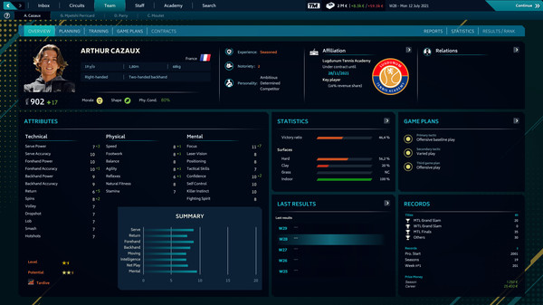 Tennis Manager 2021 Playtest screenshot 2