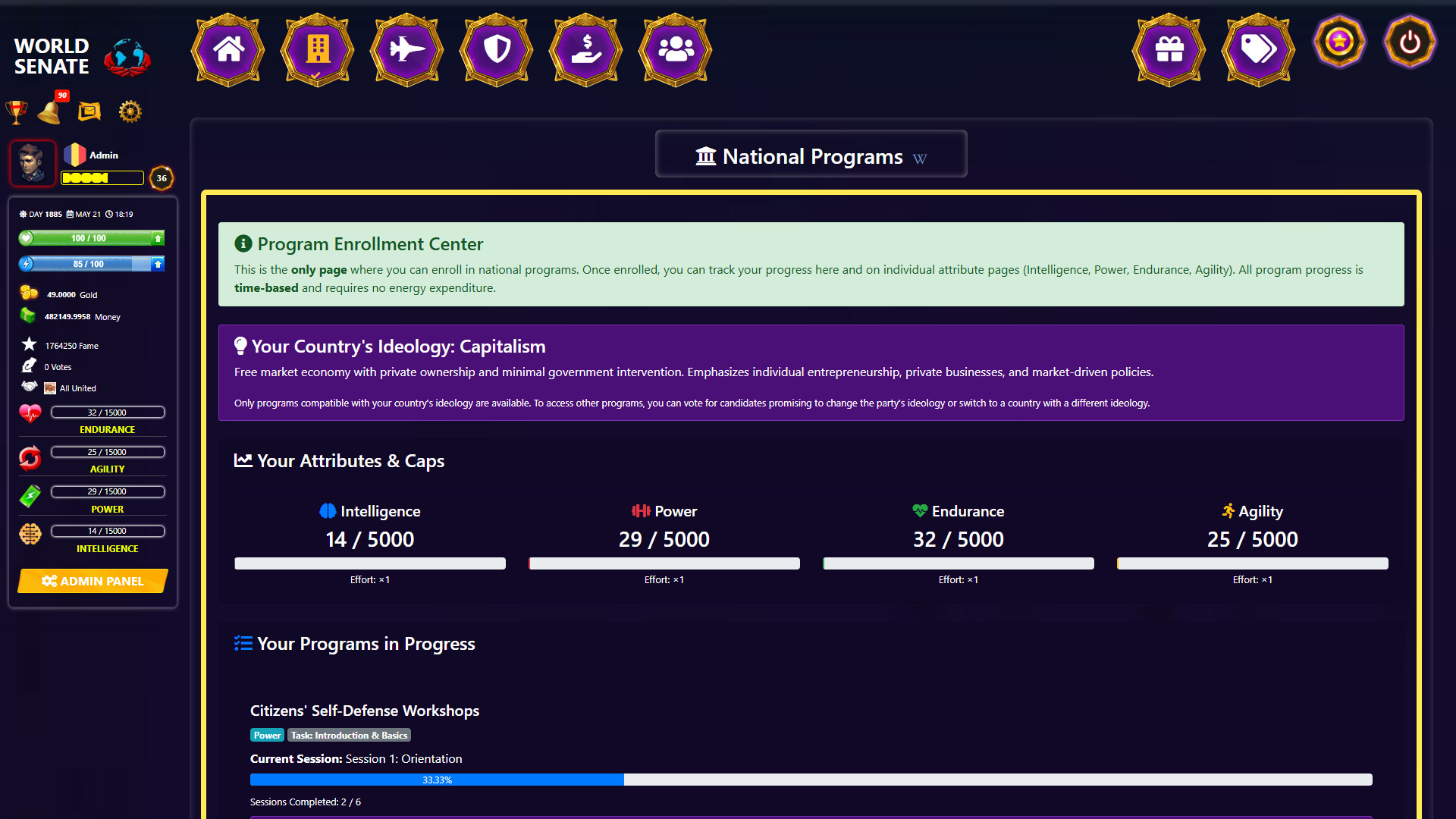 World Senate screenshot #6