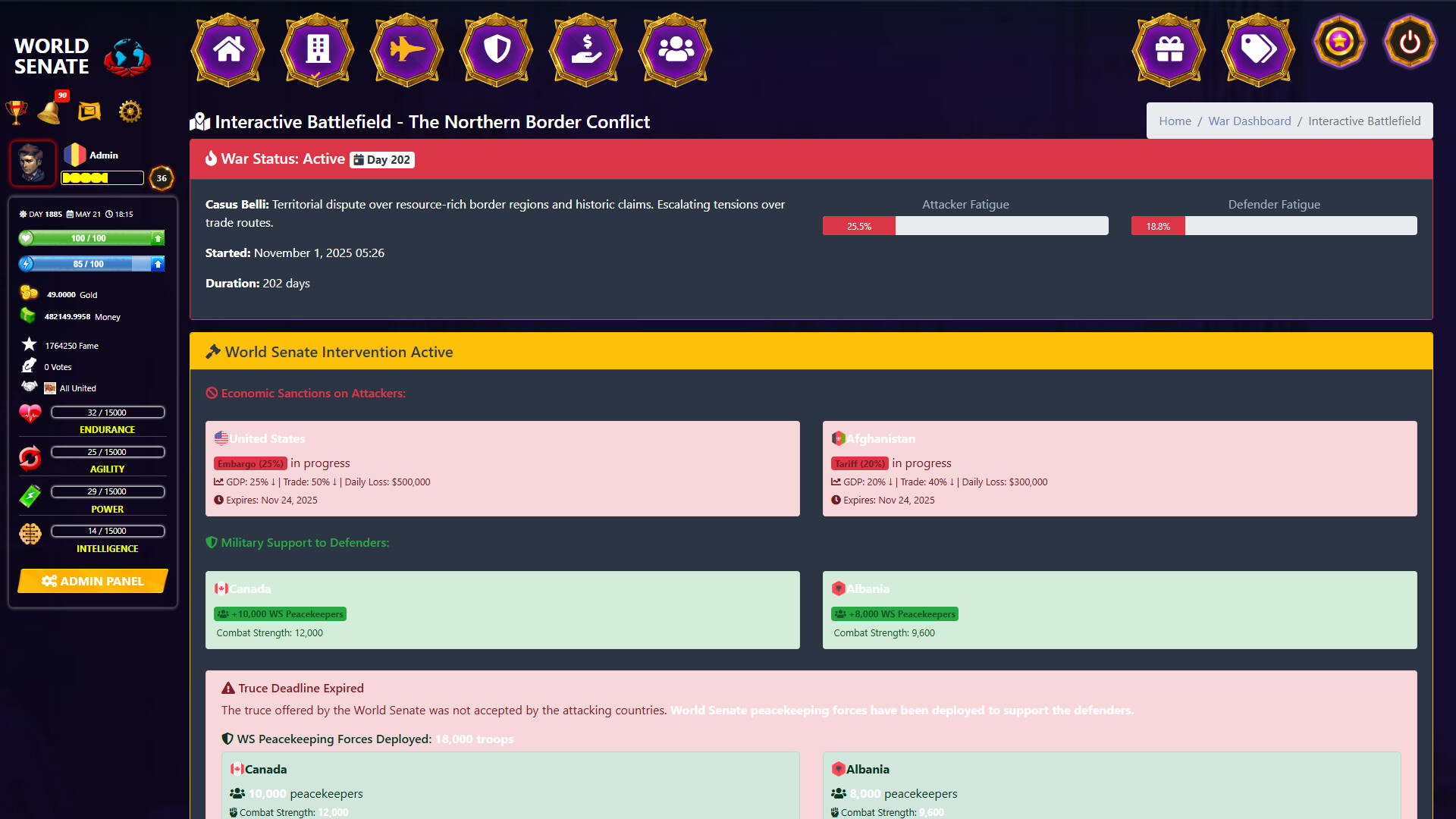 World Senate screenshot #2