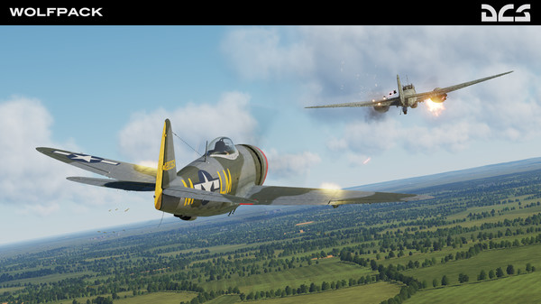 Screenshot z DCS: P-47D Thunderbolt Wolfpack Campaign Screenshot z DCS: P-47D Thunderbolt Wolfpack Campaign